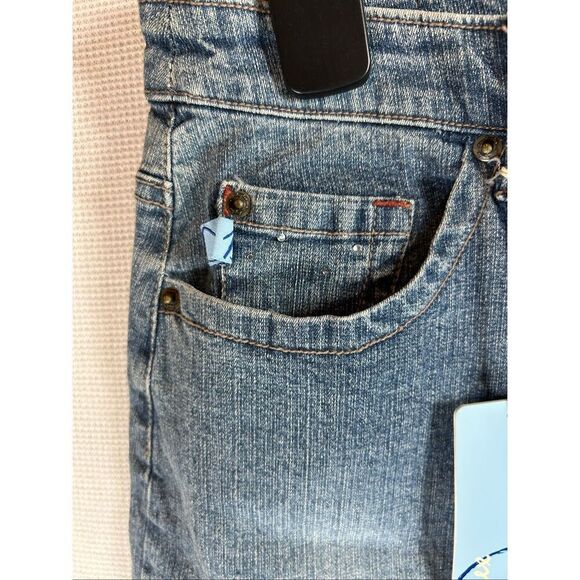 Vintage Y2K Denim Midi Skirt Blue Wash Split Hem Stretch Jeans Western Style - Picture 4 of 11